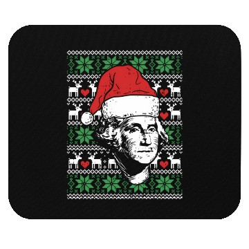 Discover Ugly George Washington Patriotic President Mouse Pads