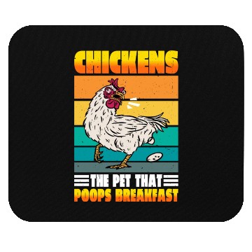 Discover Chickens, The Pet That Poops Breakfast 2 Mouse Pads