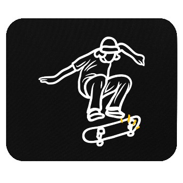 Discover Modern Illustrated Skateboard Mouse Pads