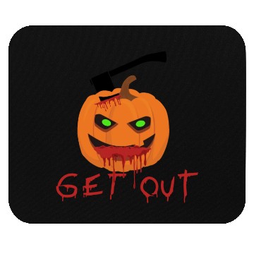 Discover Halloween Pumpkin Get Out Mouse Pads