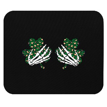 Discover Shamrock Leopard Hands Mouse Pads