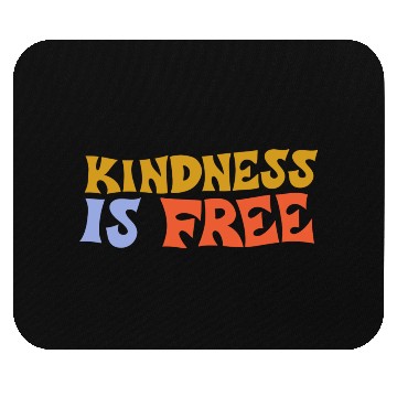Discover Kindness Is Free green Mouse Pads