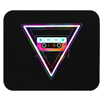 Discover Totally Triangular 80s Cassette Tape Mouse Pads