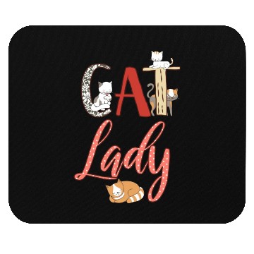 Discover Cats Cat Lady Cat Lover Mouse Pads