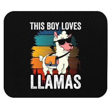 Discover This Boy Loves Llamas Animal Llama Cute Sayings Mouse Pads
