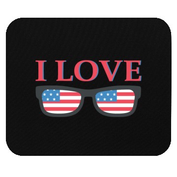Discover I Love America Mouse Pads