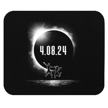 Discover Total Solar Eclipse Kids Silhouette 4.08.24girls e Mouse Pads