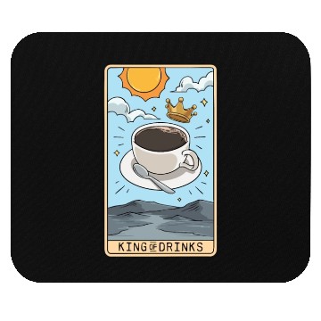 Discover Tarot Card Reader Hot Coffee Drinker Caffeine Mouse Pads