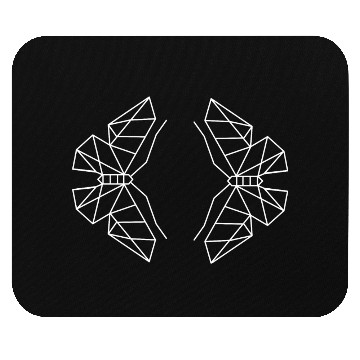 Discover Butterfly Geometric Wings Mouse Pads