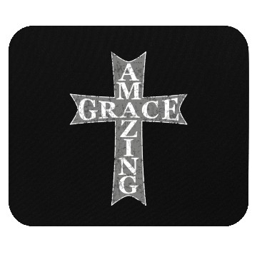 Discover Amazing Grace Cross Mouse Pads