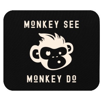 Discover Monkey See Monkey Do Adorable Primate Chimp Mouse Pads