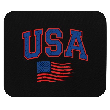 Discover 4th Of July US Flag American Mouse Pads