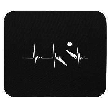 Discover Pinball Heartbeat Flipper Ekg Pulse Line Flipping Mouse Pads