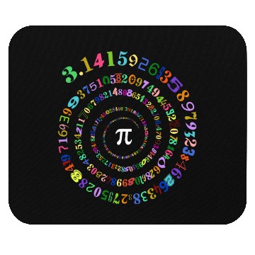 Discover Funny Pi Day Spiral Pi Math Mouse Pads