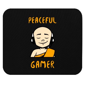 Discover Peaceful Gamer Monk Mouse Pads