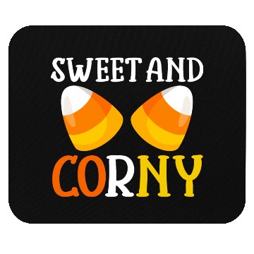 Discover Halloween Design Candy Corn Sweet And Corny Mouse Pads