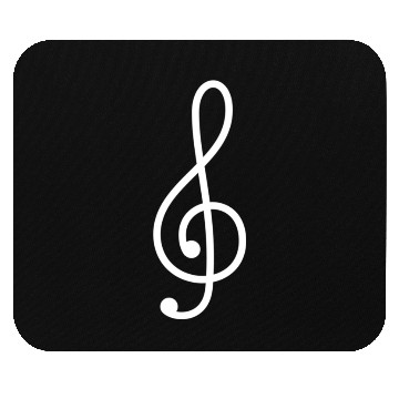Discover Musician Treble Clef Music Mouse Pads