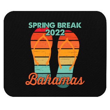 Discover Spring Break Bahamas Beach 2022 Flip Flops Mouse Pads
