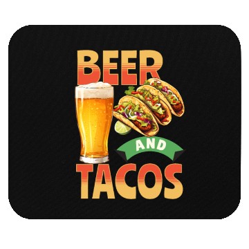 Discover Beer and Tacos Mouse Pads