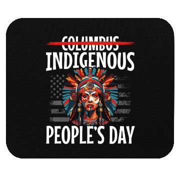 Discover Aboriginal Indians Indigenous Native American Day Mouse Pads