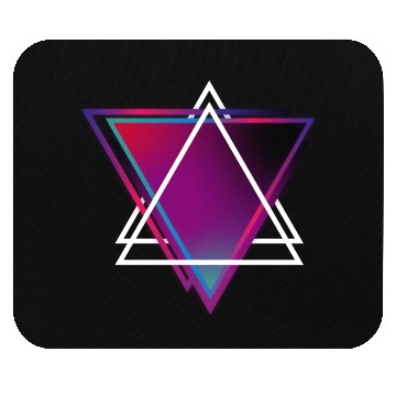 Discover "Triangle Bliss: Geometric Marvel Mouse Pads"