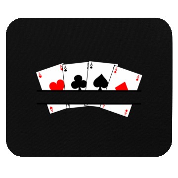 Discover Aces four cards Mouse Pads