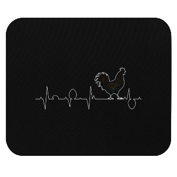Discover Chickens Farmer Heartbeat Eggs Chicken Coop Mouse Pads
