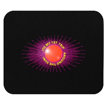 Discover 1 First 1St Trip Around Sun Baby Shower Mouse Pads