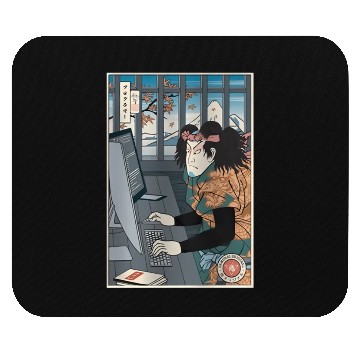 Discover Samurai Programmer 3 Samurai Computer Samurai Pc Mouse Pads