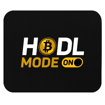 Discover HODL MODE ON-Bitcoin Coin Mouse Pads