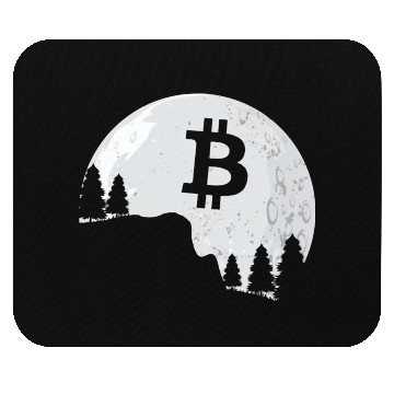 Discover Bitcoin Coin-Crypto In The Moon Mouse Pads
