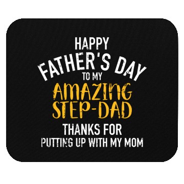 Discover Happy Father'S Day Step Dad Mouse Pads