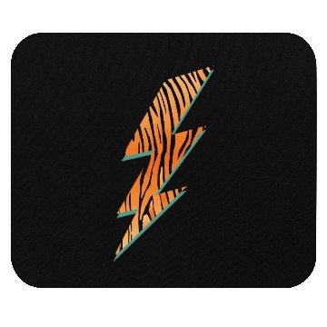 Discover Tiger Stripes Lightning Animal Print Mouse Pads