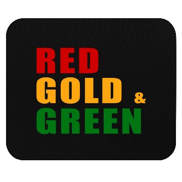 Discover Red, Gold & Green Mouse Pads