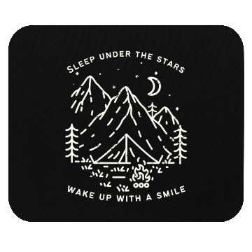 Discover Sleep under the stars wake up with a smile Mouse Pads