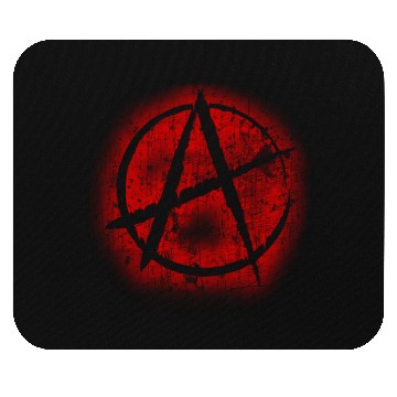 Discover Red Anarchy Symbol Graffiti Style Anarchism Punk Mouse Pads