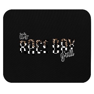 Discover Leopard It'S Race Day Y'All Checkered Flag Racing Mouse Pads