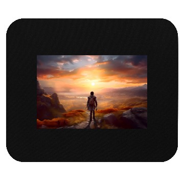 Discover A boy on the way to his first adventure Mouse Pads