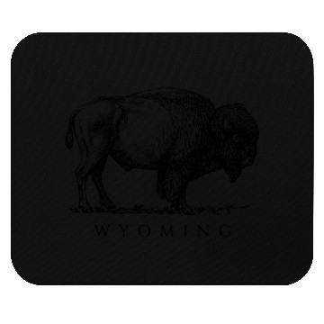 Discover Wyoming With A Buffalo Mouse Pads
