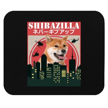 Discover Dog Shiba Inu Shibazilla Movie Mouse Pads