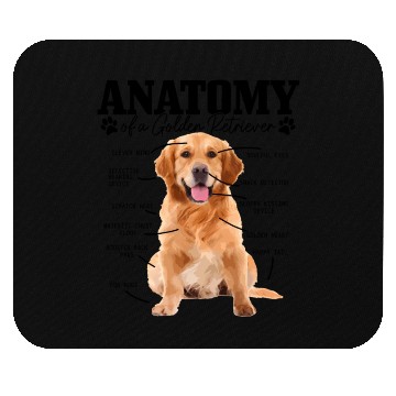 Discover Anatomy Of A Golden Retriever Dog Mom Dad Mouse Pads