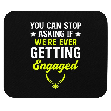 Discover Funny Engagement Design Save The Date 0 Mouse Pads
