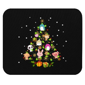 Discover Kawaii Anime Tree Decor Winter Japanese Ornat Swea Mouse Pads
