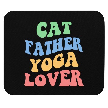 Discover Cat Father Yoga Lover Mouse Pads