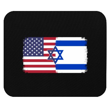Discover Israel Usa Flag Mouse Pads