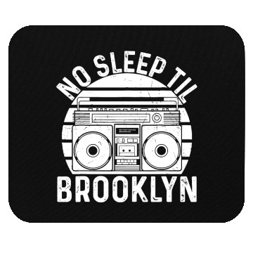 Discover Cool Retro No Sleep Til Brooklyn, Old School Porta Mouse Pads