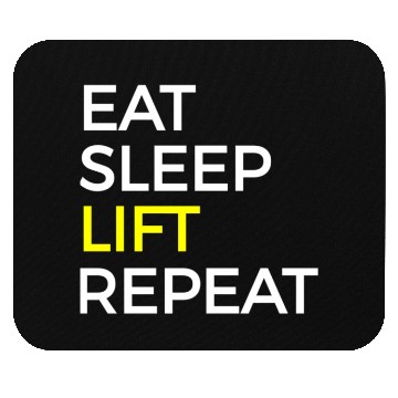 Discover Lift Weightlifting Exercise Training Mouse Pads