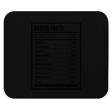 Discover Gemini Facts For And Zodiac Mouse Pads