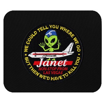 Discover Area 51 Janet Flight Mouse Pads