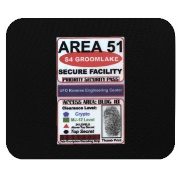 Discover Area 51 Reverse Engineering Pass Mouse Pads